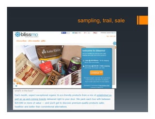 sampling, trail, sale
 