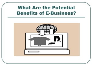 What Are the Potential
Benefits of E-Business?
 