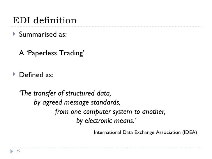 definition paperless & e business contrasted E commerce