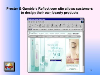 Procter & Gamble’s Reflect.com site allows customers to design their own beauty products 