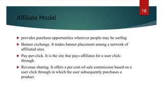 E-business Models Based on the Relationship of Transaction | PPTX