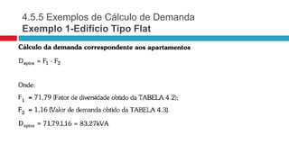 4.5.5 Exemplos de Cálculo de Demanda
Exemplo 1-Edifício Tipo Flat
 