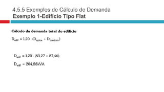 4.5.5 Exemplos de Cálculo de Demanda
Exemplo 1-Edifício Tipo Flat
 