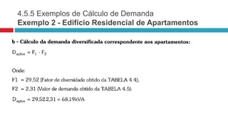 4.5.5 Exemplos de Cálculo de Demanda
Exemplo 2 - Edifício Residencial de Apartamentos
 