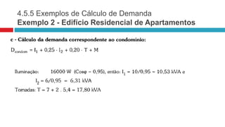 4.5.5 Exemplos de Cálculo de Demanda
Exemplo 2 - Edifício Residencial de Apartamentos
 