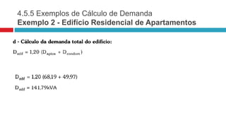 4.5.5 Exemplos de Cálculo de Demanda
Exemplo 2 - Edifício Residencial de Apartamentos
 