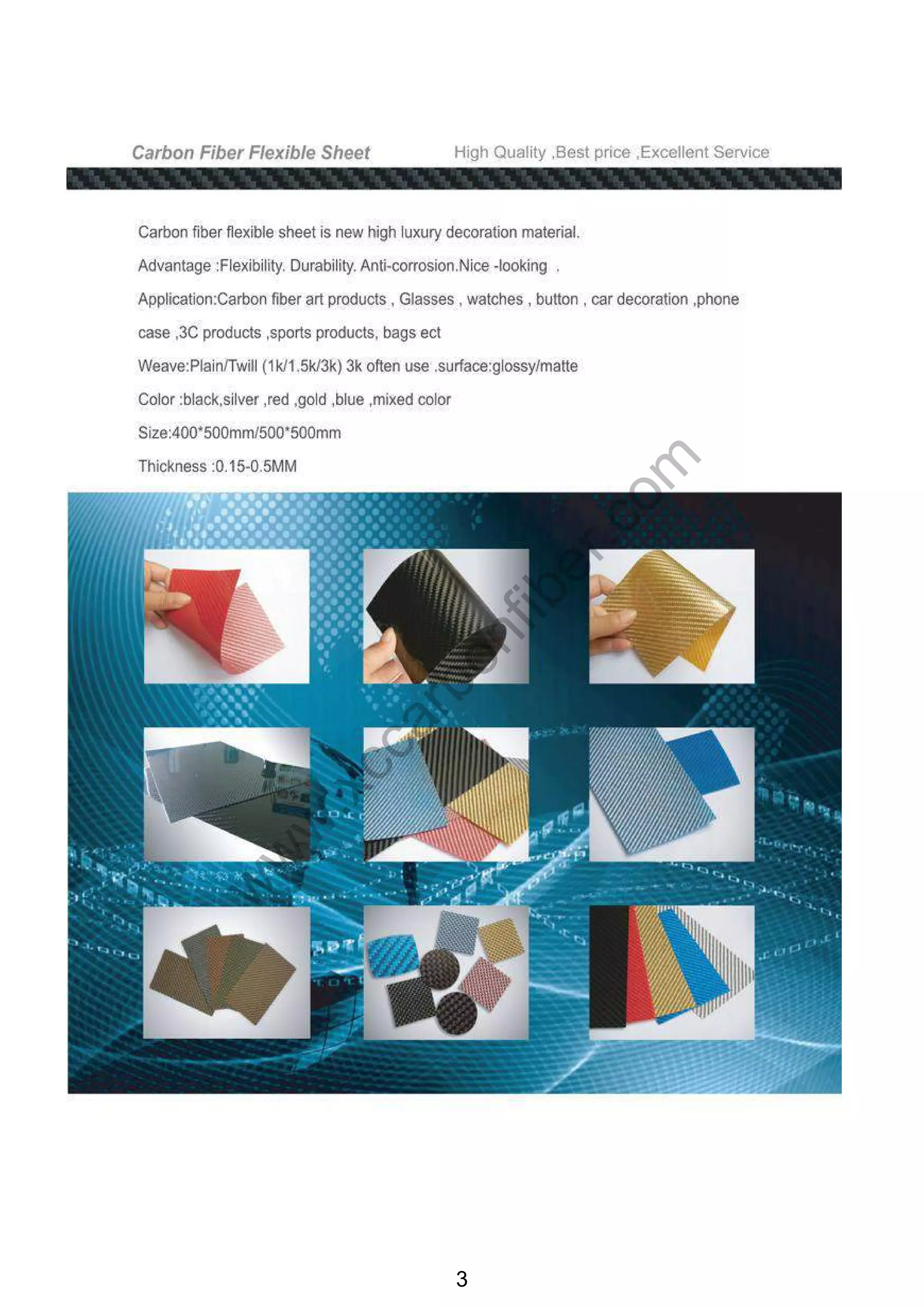 Catalogue Of XC Carbon Fiber Co.,Ltd PDF