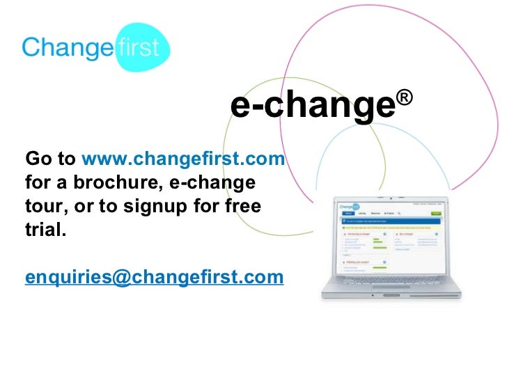 Introducing echange the webbased change management toolkit