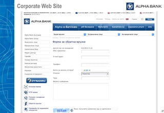 Corporate Web Site
27
 