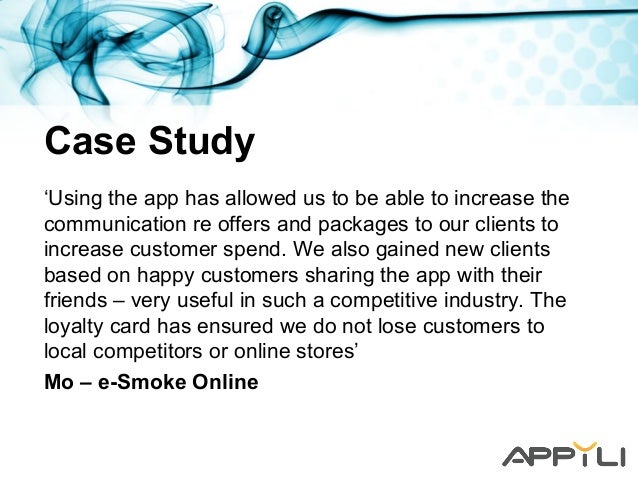 Electronic Cigarettes Case Study