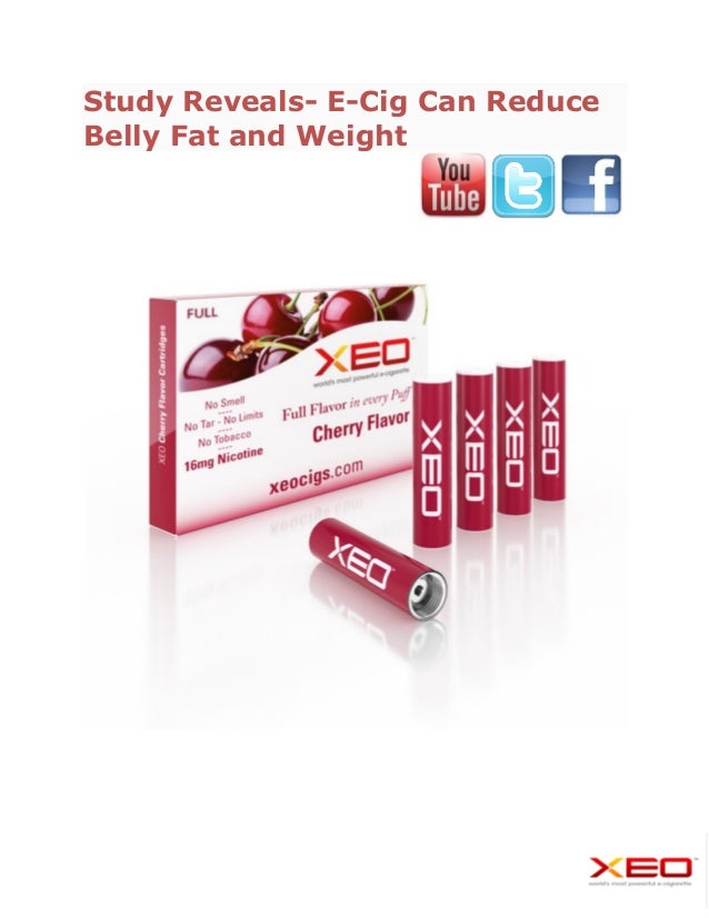 Study Reveals- E-Cig Can Reduce
Belly Fat and Weight
 