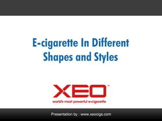 E-cigarettes In Different Shapes and Styles