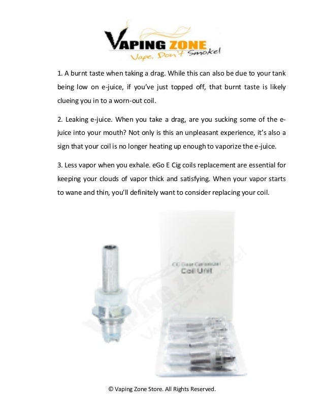 E cig coils and when to replace them