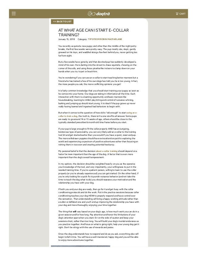 dogtra dog training collars