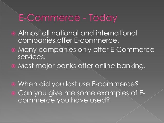 ECommerce  Introduction