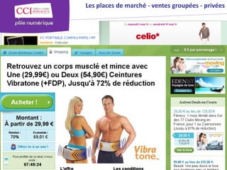 © Copyright 2012 - Chambre de Commerce et d’Industrie de Bordeaux - Direction Appui aux entreprises
                                                                                                      Les places de marché - ventes groupées - privées
 