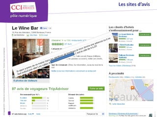 © Copyright 2012 - Chambre de Commerce et d’Industrie de Bordeaux - Direction Appui aux entreprises
                                                                                                      Les sites d’avis
 