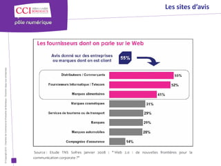 © Copyright 2012 - Chambre de Commerce et d’Industrie de Bordeaux - Direction Appui aux entreprises
                                                                                                      Les sites d’avis
 