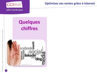 © Copyright 2012 - Chambre de Commerce et d’Industrie de Bordeaux - Direction Appui aux entreprises




                                                                                               chiffres
                                                                                              Quelques
                                                                                                          Optimisez vos ventes grâce à internet
 