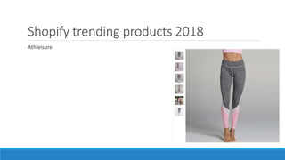 Shopify trending products 2018
Athleisure
 