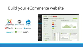 Build your eCommerce website.
 