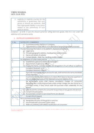 E commerce Entity- Rules | PDF