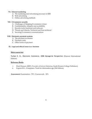 E commerce complete notes | PDF