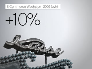 E-Commerce Wachstum 2009 (bvh)




+10%
 