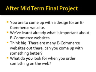 M6 - E Commerce - Final Project | PPT