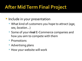 M6 - E Commerce - Final Project | PPT