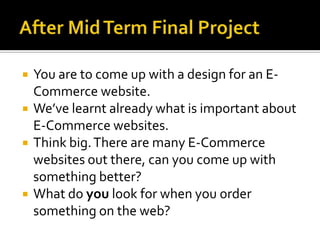 E Commerce - Final Project | PPTX