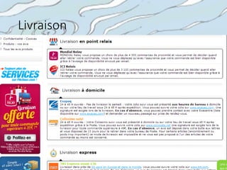 Marketing
• Tactique	
  « pull »	
  :	
  être	
  trouvé	
  dans	
  les	
  moteurs	
  de	
  
recherche
• Budget	
  de	
  +/-­‐ 1m€ /	
  an	
  en	
  SEA
• Tactique	
  « conversation »,	
  en	
  particulier	
  sur	
  
Facebook,	
   avec	
  un	
  fort	
  taux	
  d’engagement	
  observé
• Aucun	
  message	
  de	
  vente.	
  Plutôt	
  utilisé	
  comme	
  place	
  
pour	
  partager	
  des	
  passions	
  
 