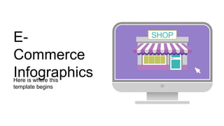 E-
Commerce
Infographics
Here is where this
template begins
SHOP
 