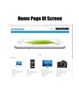 E commerce-portal-screens