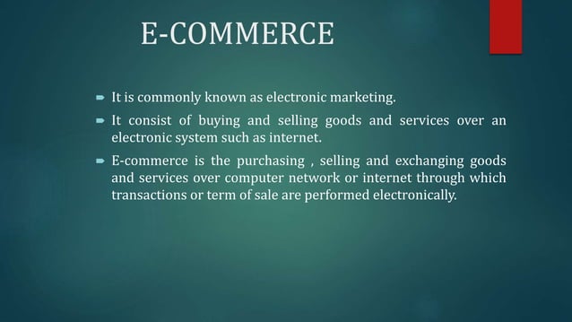 E commerce ppt