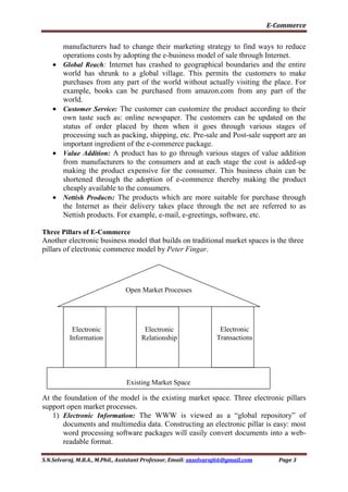 E commerce (2015-16) unit i | PDF