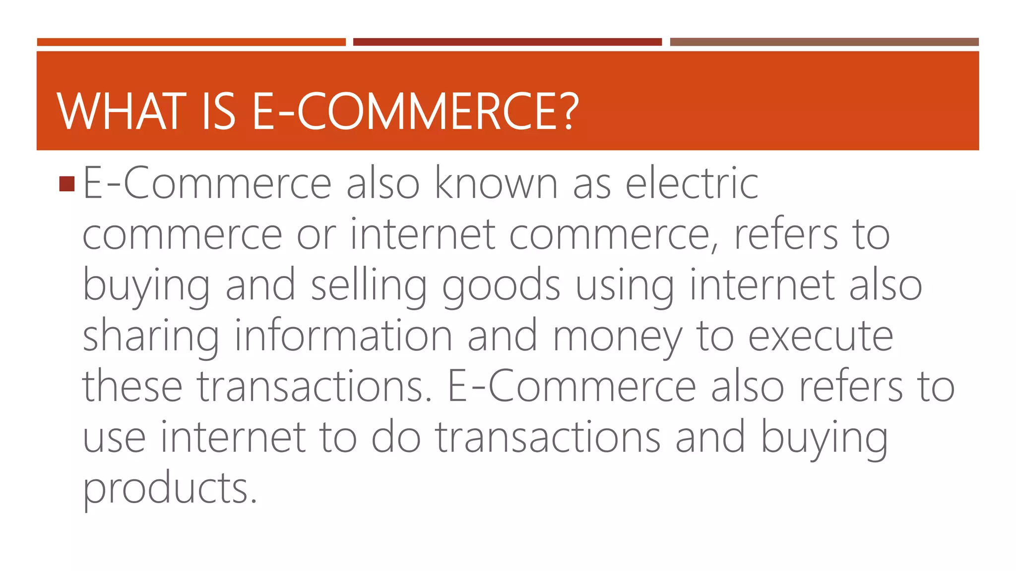 E commerce and its types | PPTX