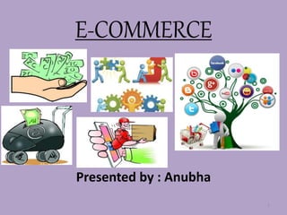 E-COMMERCE
Presented by : Anubha
1
 