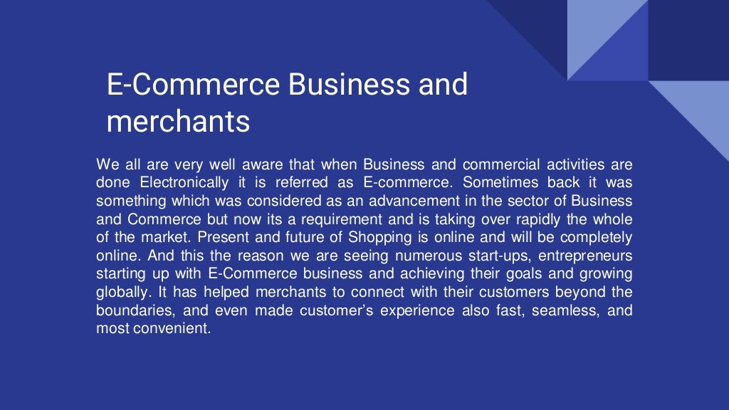 What is Business and Merchants?