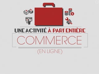 UNE ACTIVITÉ À PART ENTIÈRE
COMMERCE
(EN LIGNE)
 