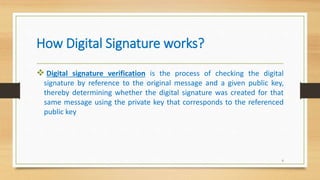 Digital signatures and e-Commerce | PPTX