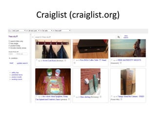 Craiglist (craiglist.org)
 
