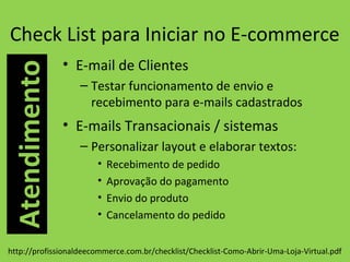 Pos E-commerce e Marketing Digital Slide 85