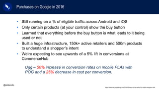 • Still running on a % of eligible traffic across Android and iOS
• Only certain products (at your control) show the buy b...