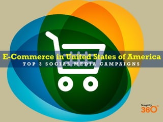 E-Commerce in United States of America
T O P 3 S O C I A L M E D I A C A M P A I G N S
 