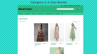 Category 3-A-Line Kurtis
 