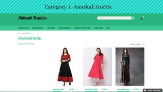 Category 1 -Anarkali Kurtis
 