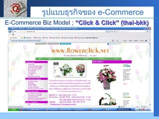 E-Commerce Biz Model ;  “Click & Click” (thai-bkk) รูปแบบธุรกิจของ  e-Commerce 