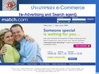 (e- Advertising and Search agent ) ประเภทของ  e-Commerce 