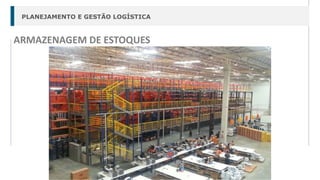 PLANEJAMENTO E GESTÃO LOGÍSTICA
ARMAZENAGEM DE ESTOQUES
 